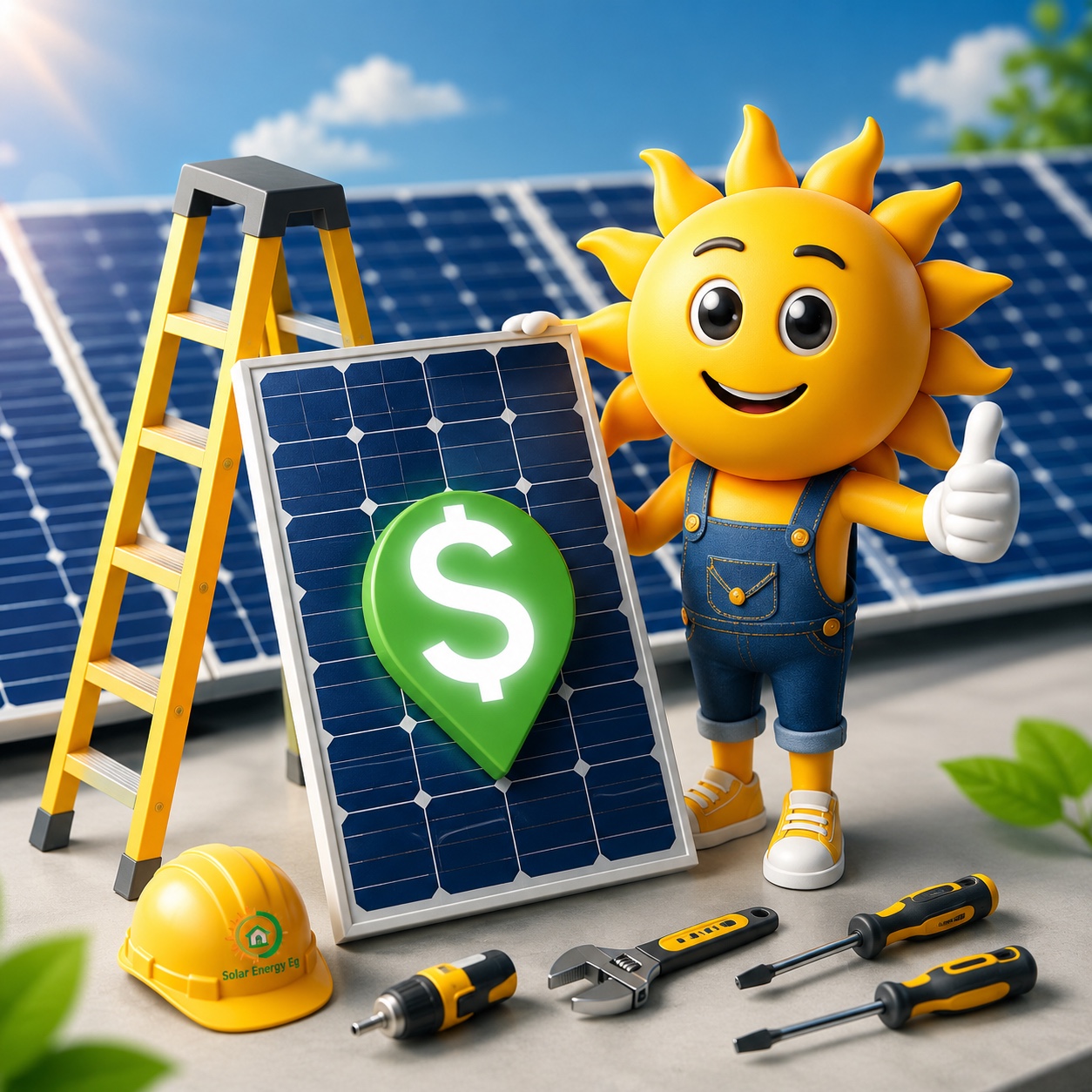 Mascota publicitaria de Solar Energy EG